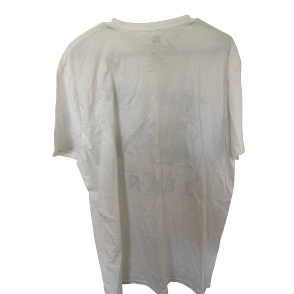 Tom and Jerry Graphic Print T-Shirt White Cartoon XL Menswear - Picture 4 of 4